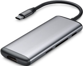 Акция на Xiaomi Adapter Hagibis USB-C to HDMI+USB-C+SD+2xUSB3.0 Grey (UC39-PDMI) от Stylus