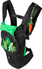 Акция на Эрго-рюкзак для переноски ребенка Модный карапуз с сеточкой для проветривания Черный (03-00736) (4823870873637) от Rozetka