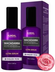 Акция на Kundal Macadamia Ultra Serum English Rose Масло-Сыворотка для волос Английская роза 100 ml от Stylus