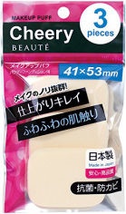 Акция на Ishihara Cosmetic Sponge Professional Puff Cheery Набор спонжей для макияжа 3шт от Stylus