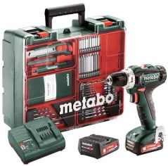 Акція на Шуруповерт-дрель Metabo PowerMaxx SB 12 Set, 2x2Ah, з/у, кофр, набор (601036870) від MOYO