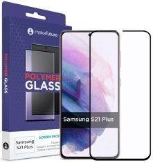 Акция на Защитное стекло MakeFuture Galaxy S21+(G996) Polymer Glass (MGP-SS21P) от MOYO