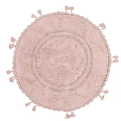 Акція на Коврик для ванной комнаты Irya Olivid rose розовый диаметр 100 см від Podushka