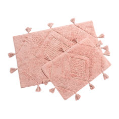 Акция на Набор ковриков в ванную комнату Esty Irya gul kurusu розовый от Podushka