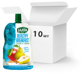 Акция на Упаковка Смузи Jaffa Healthy Breakfast Груша-яблоки-злаки 120 г х 10 шт (4820192260282_4820192260503) от Rozetka