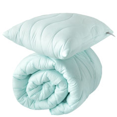 Акция на Набор антиаллергенный из одеяла и подушки Tropical Ideia 8-32432 ментол 140х210 см от Podushka