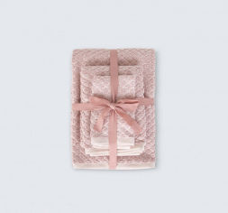 Акция на Набор махровых полотенец Jena Irya pembe розовый от Podushka