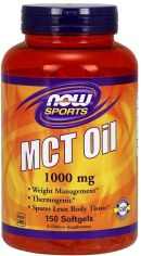 Акція на Now Foods Mct Oil 1000 mg 150 soft gel Масло МСТ від Stylus