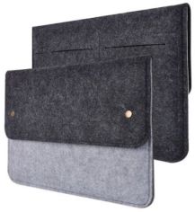 Акція на Gmakin Cover Envelope Felt Black/Grey (GM05) for MacBook 13-14" від Stylus