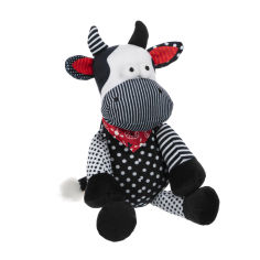 Акція на Мягкая игрушка 24 см Коровка Same Toy A1057/24 черно-белая від Podushka