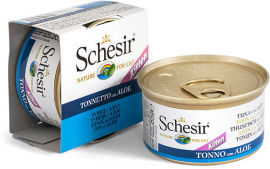 Акція на Натуральные консервы для котят Schesir Tuna Aloe Kitten корм тунец с алоэ в желе, 85 г від Stylus