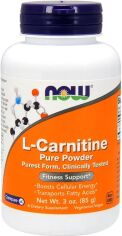 Акция на L-Карнитин, L-Carnitine, Now Foods Порошок, 85 гр (733739002174) от Rozetka