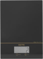 Акция на Весы кухонные RZTK GS5 Black от Rozetka