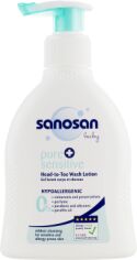 Акція на Sanosan Baby Pure & Sensitive Head-to-Toe Wash Lotion Детское гипоаллергенное средство для купания 2 в 1 200 ml від Stylus