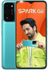 Акция на Tecno Spark Go 2022 (KG5m) 2/32Gb Nfc Dual Sim Turquoise Cyan (UA UCRF) от Stylus