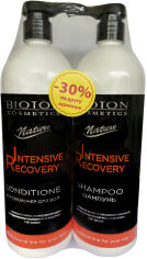 Акция на Набор для ухода за волосами Bioton Cosmetics Intensive Recovery: Шампунь 1000 мл + Кондиционер для волос 1000 мл (4820026154619) от Rozetka