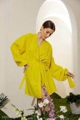 Акция на Жовта сукня на запах от Gepur