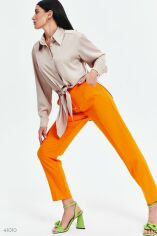 Акция на Трендова шовкова блуза от Gepur