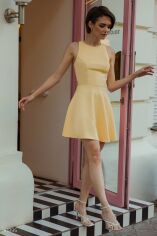 Акция на Коротка сукня жовтого кольору от Gepur