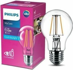Акция на Лампа светодиодная Philips LED Classic 6-60W A60 E27 865 CL NDAPR (929001974613) от MOYO