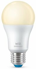 Акція на Умная лампа WiZ E27 8W (60W 806Lm) A60 2700K диммируемая Wi-Fi (929002450202) від MOYO