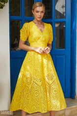 Акция на Літня сукня трендового жовтого кольору от Gepur
