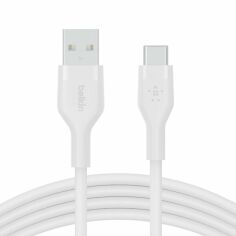 Акція на Кабель Belkin USB-A - Type-C silicone 2m white (CAB008BT2MWH) від MOYO