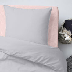 Акція на Подростковое постельное белье Ranfors Grey Dots Rose Cosas Полуторный комплект від Podushka