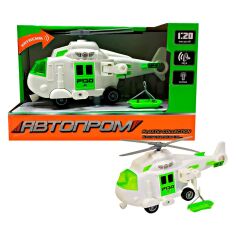 Акция на Гелікоптер іграшковий Автопром Повітряний транспорт білий 1:20 (7678C) от Будинок іграшок