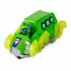Акція на Автомобіль Paw Patrol Мегацуценята з фігуркою Роккі (SM16782-20) від Будинок іграшок