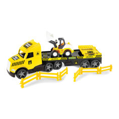 Акція на Машинка Wader Magic truck Technic Евакуатор з бульдозером (36430) від Будинок іграшок