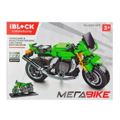 Акція на Конструктор IBLOCK Мега Bike мотоцикл Kawasaki Ninja (PL-920-183) від Будинок іграшок