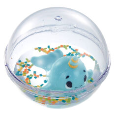 Акция на Игрушка для ванны Fisher-Price Watermates Нарвал в шаре (GRT61/GRT61-3) от Будинок іграшок