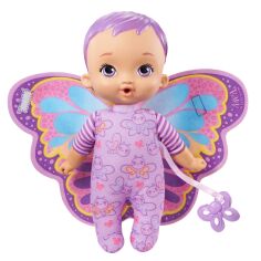 Акция на Пупс My Garden Baby My first baby butterfly Фиолетовые крылышки (HBH39) от Будинок іграшок