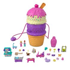 Акція на Игровой набор Polly Pocket Прокрути и прояви Мороженое (HFP98/NEW1) від Будинок іграшок