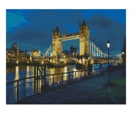 Акция на Алмазная картина Strateg Тауэрский мост 40х50 см (FA10017) от Будинок іграшок