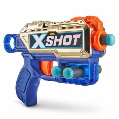 Акція на Швидкострільний бластер Zuru X-Shot Exsel Double Kickback Golden (36478Z) від Будинок іграшок