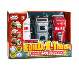 Акция на Магнитный конструктор Popular Playthings Спасательные машины 7 элементов (PPT-60402) от Будинок іграшок