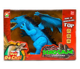 Акция на Інтерактивний динозавр Shantou Jinxing блакитний (666-27A/3) от Будинок іграшок