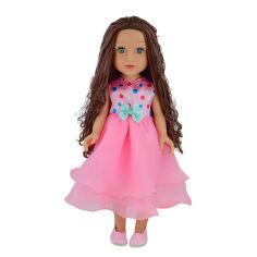 Акція на Лялька Країна Іграшок Beauty star Брюнетка в рожевій сукні (PL519-1804B) від Будинок іграшок