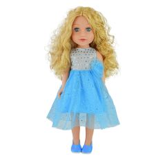 Акція на Лялька Країна Іграшок Beauty star Блондинка в блакитній сукні (PL519-1804C) від Будинок іграшок