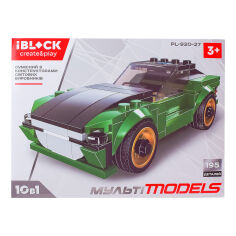 Акция на Конструктор IBLOCK Мульті models Машинка зелена (PL-920-27) от Будинок іграшок