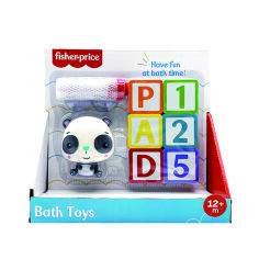 Акція на Іграшка для ванни Fisher-Price Панда з набором літер та цифр (GMBT004B) від Будинок іграшок