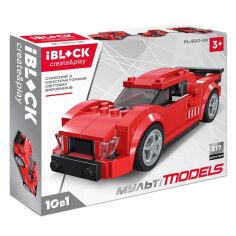 Акція на Конструктор IBLOCK Мульті models Машинка червона (PL-920-28) від Будинок іграшок