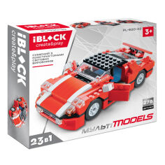 Акція на Конструктор IBLOCK Мульті models Машинка червоно-біла (PL-920-32) від Будинок іграшок