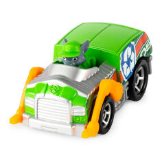 Акція на Автомобіль Paw Patrol з фігуркою Роккі (SM16782-13) від Будинок іграшок