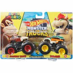 Акция на Набір машинок Hot Wheels Monster Trucks Донкі конг і Боузер (FYJ64/GTR48) от Будинок іграшок