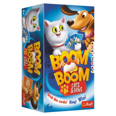 Акция на Настольная игра Trefl Бум Бум коты и собаки (02004) от Будинок іграшок