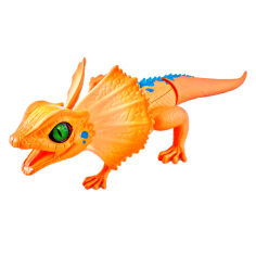 Акція на Інтерактивна іграшка Robo Alive Плащоносна ящірка помаранчева (7149-2) від Будинок іграшок