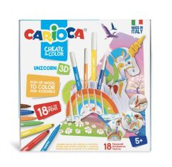 Акция на Набір для творчості Carioca Unicorn 3D підставка (42986) от Будинок іграшок